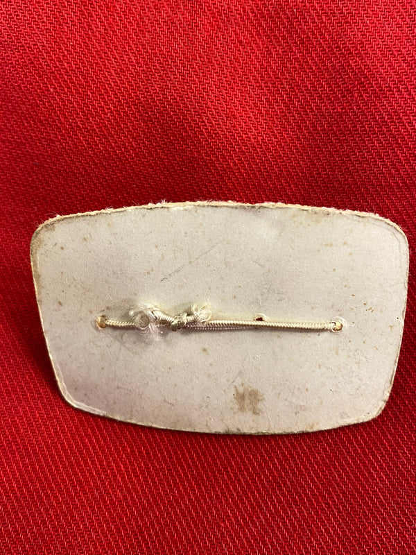 Vintage Manschettenknöpfe dreieckig, vergoldet mit Perlmutt