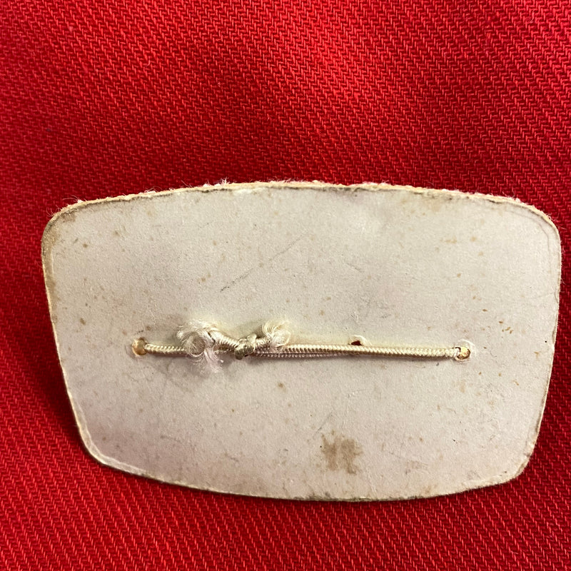 Vintage Manschettenknöpfe dreieckig, vergoldet mit Perlmutt