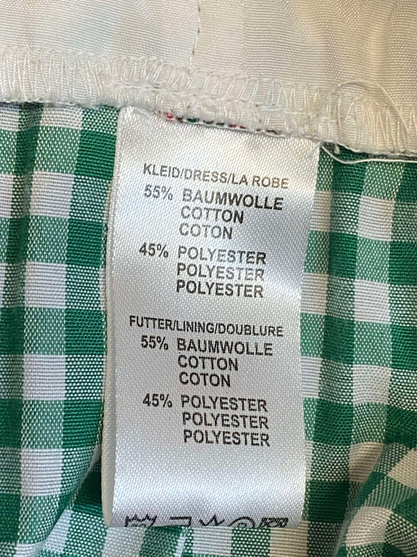 Dirndl grün rot kariert mit Schürze Gr. 40, Ansicht 6