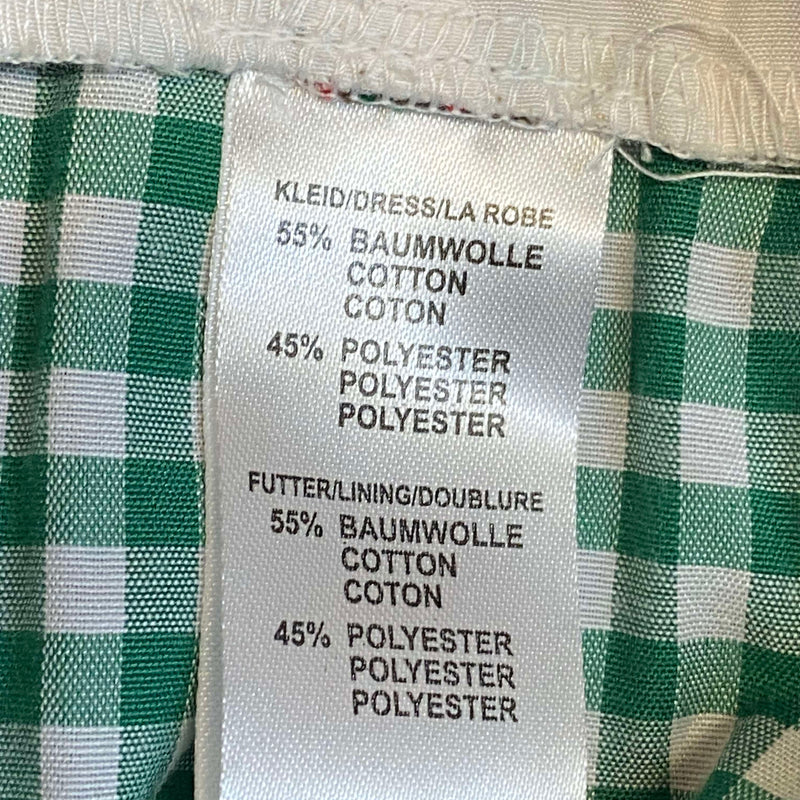 Dirndl grün rot kariert mit Schürze Gr. 40, Ansicht 6
