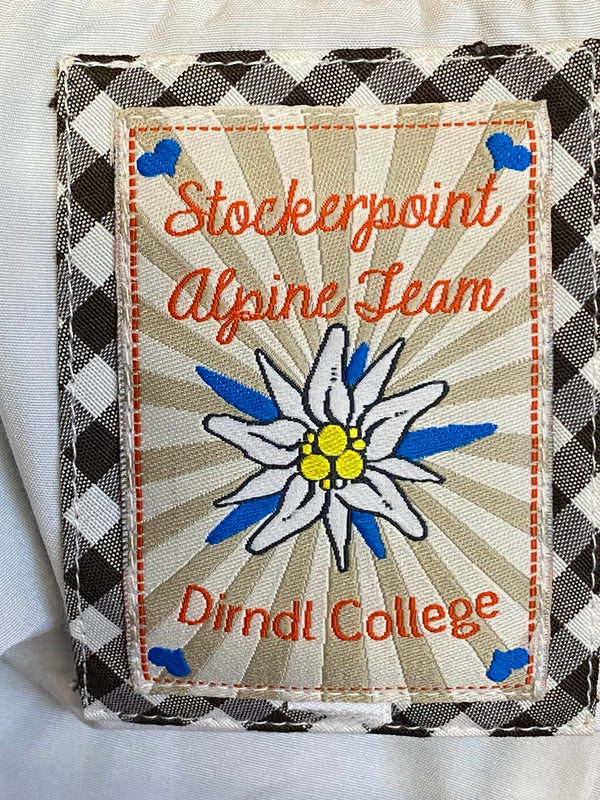 Dirndl grün rot kariert mit Schürze Gr. 40, Ansicht 8