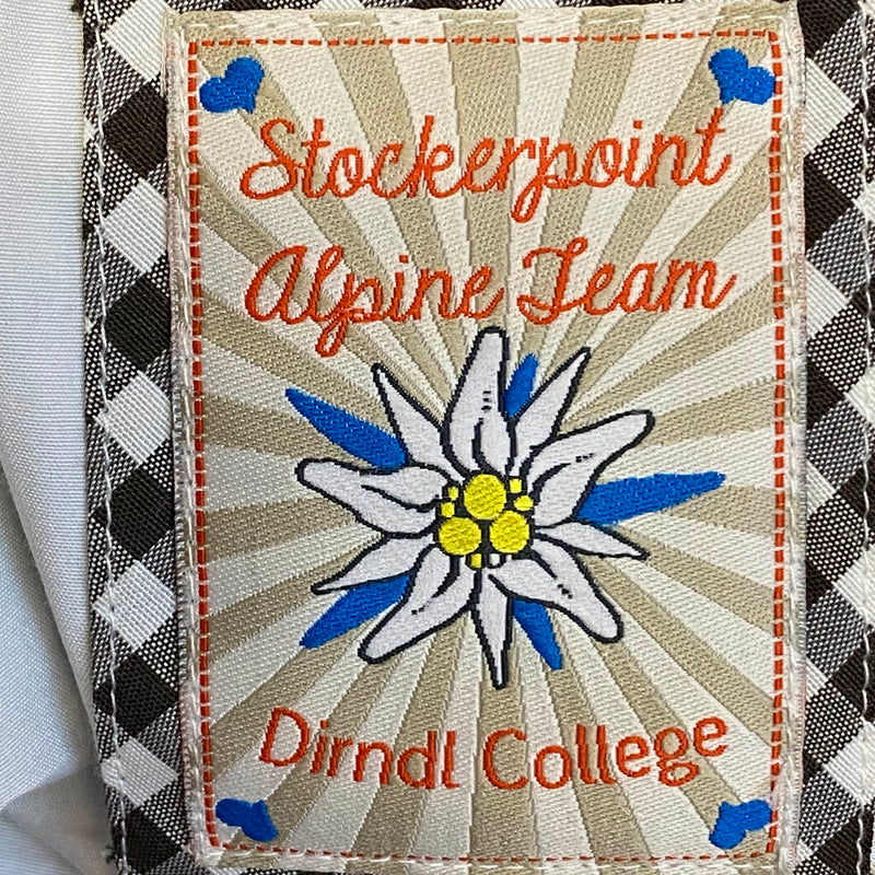 Dirndl grün rot kariert mit Schürze Gr. 40, Ansicht 8