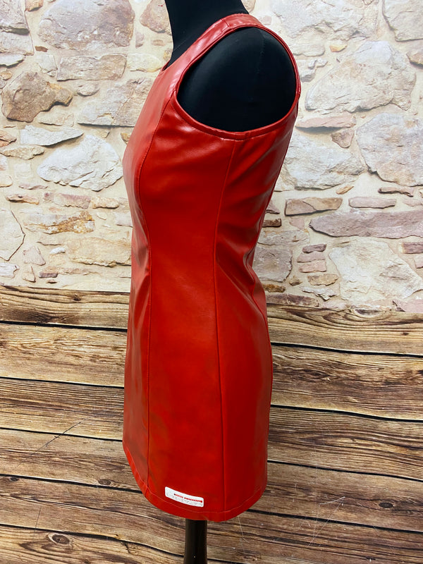 robe vintage robe femme de Homeboy sistaz wear, mini robe serrée taille 36 en rouge 