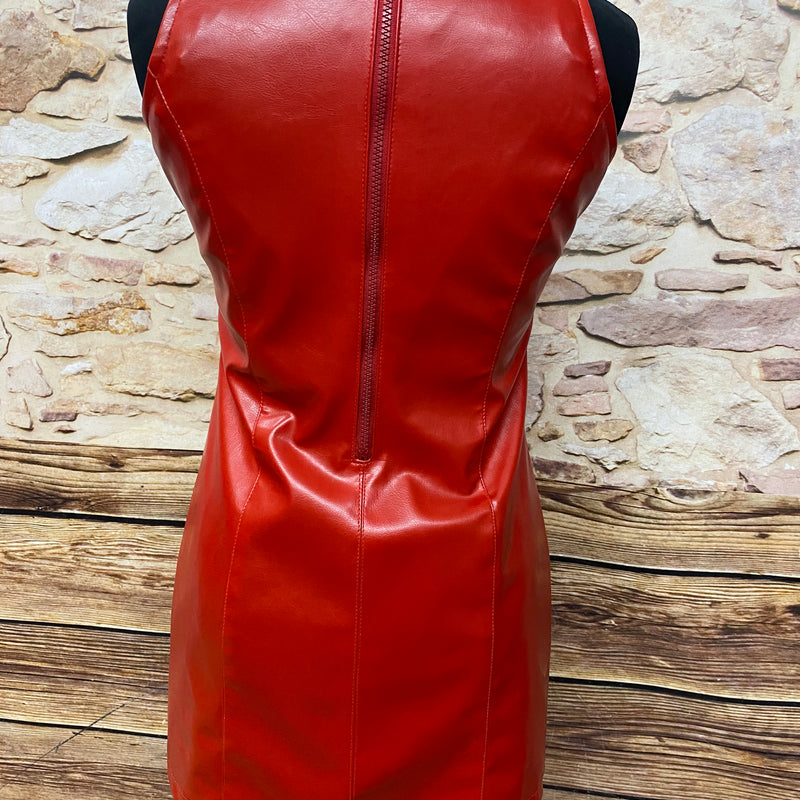 robe vintage robe femme de Homeboy sistaz wear, mini robe serrée taille 36 en rouge 