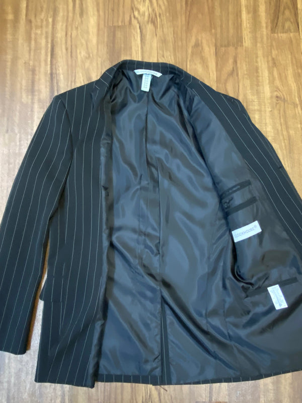 Schwarzer Herren Nadelstreifenanzug von Clockhouse C&A in Größe 42 mit Sakko und Hose. Ansicht 3