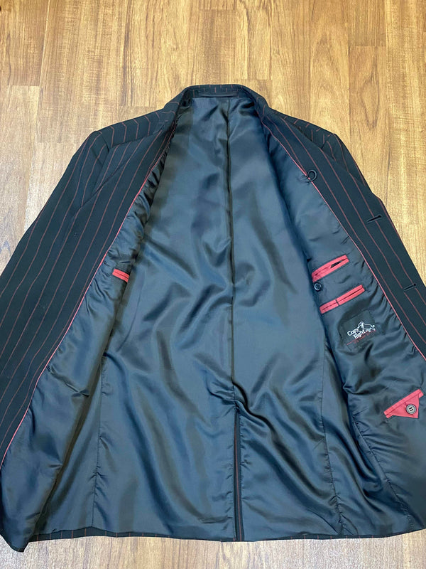 Eleganter Herren Nadelstreifenanzug Größe 44 mit gefüttertem Sakko