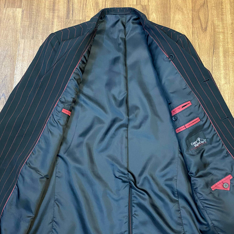 Eleganter Herren Nadelstreifenanzug Größe 44 mit gefüttertem Sakko