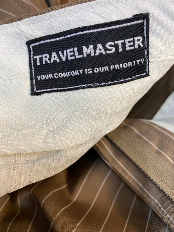 Vintage Anzug Nadelstreifen braun – Größe 94