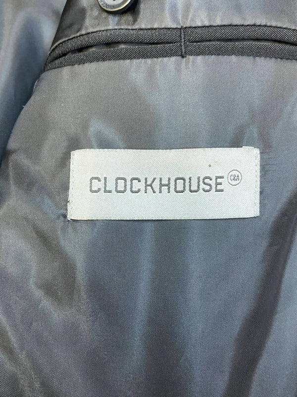 Schwarzer Nadelstreifenanzug für Herren Größe 46 von Clockhouse im 20er Jahre Gatsby Stil, Ansicht 4
