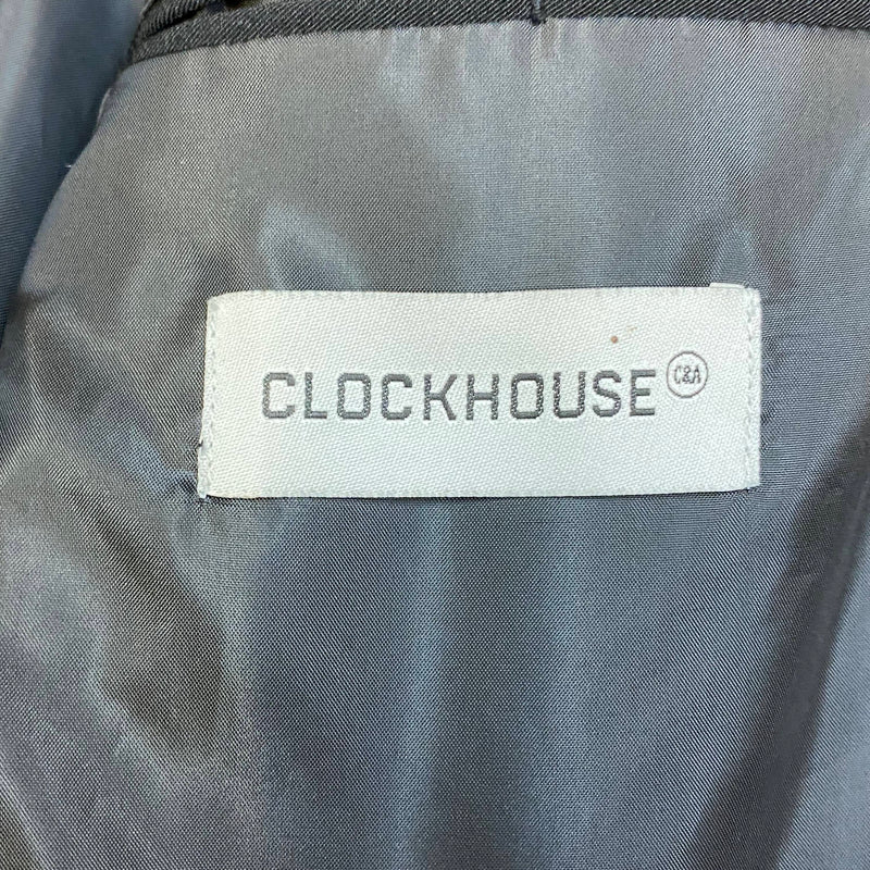 Schwarzer Nadelstreifenanzug für Herren Größe 46 von Clockhouse im 20er Jahre Gatsby Stil, Ansicht 4