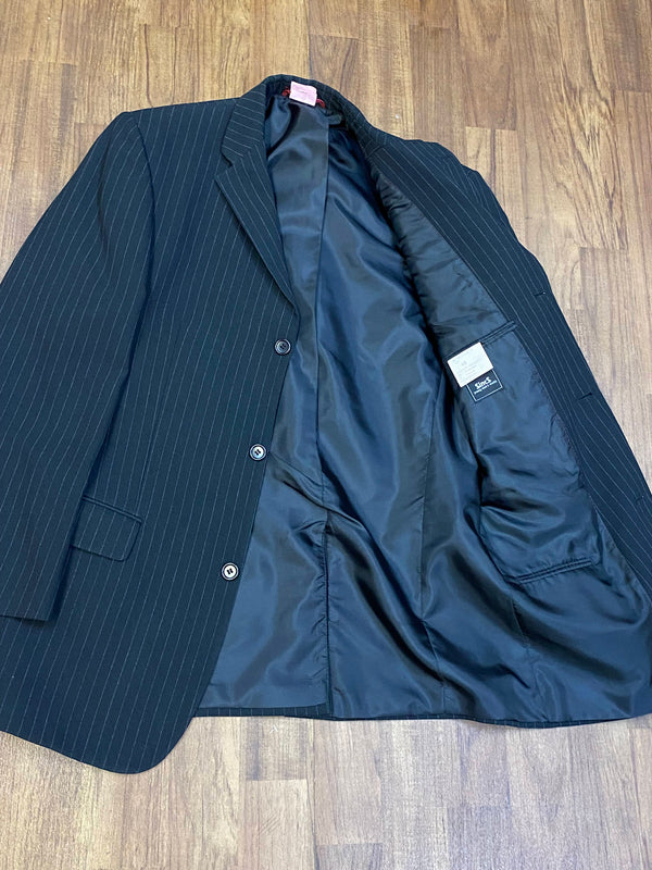 Vintage Nadelstreifenanzug Herren Gr. 46 – Schwarz – SincS