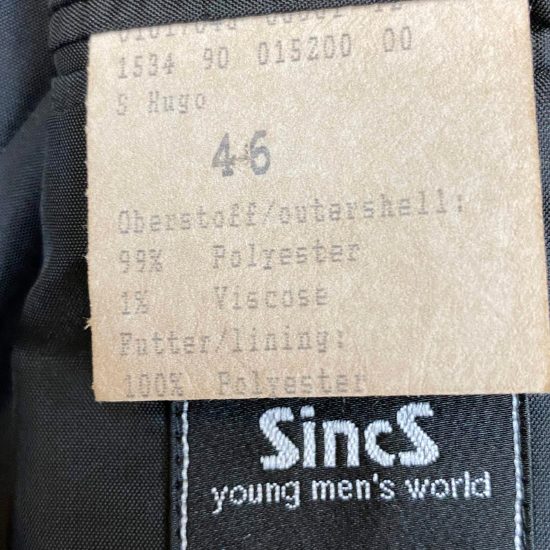 Vintage Nadelstreifenanzug Herren Gr. 46 – Schwarz – SincS