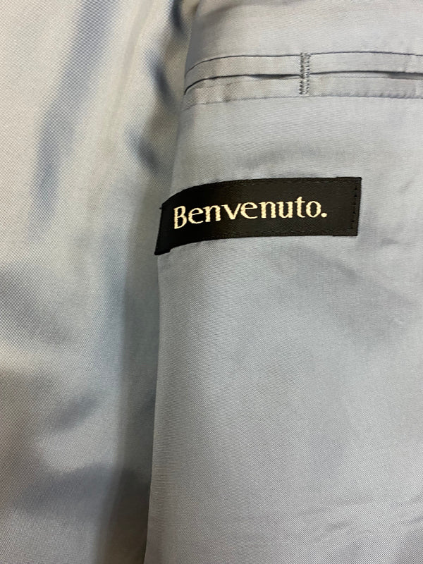 Benvenuto Markenetikett im braunen Nadelstreifen-Sakko Herren Gr. 50