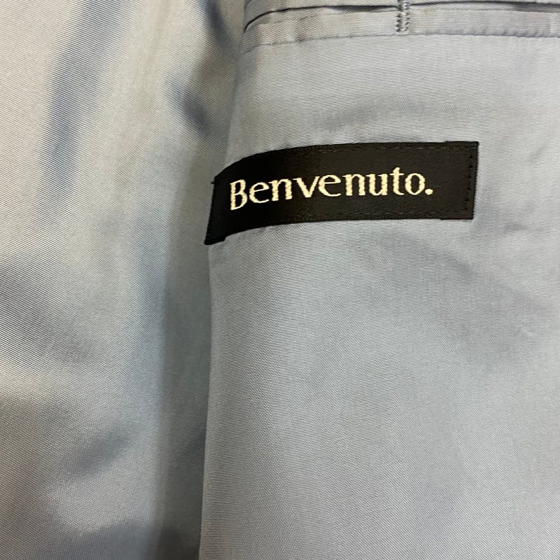 Benvenuto Markenetikett im braunen Nadelstreifen-Sakko Herren Gr. 50