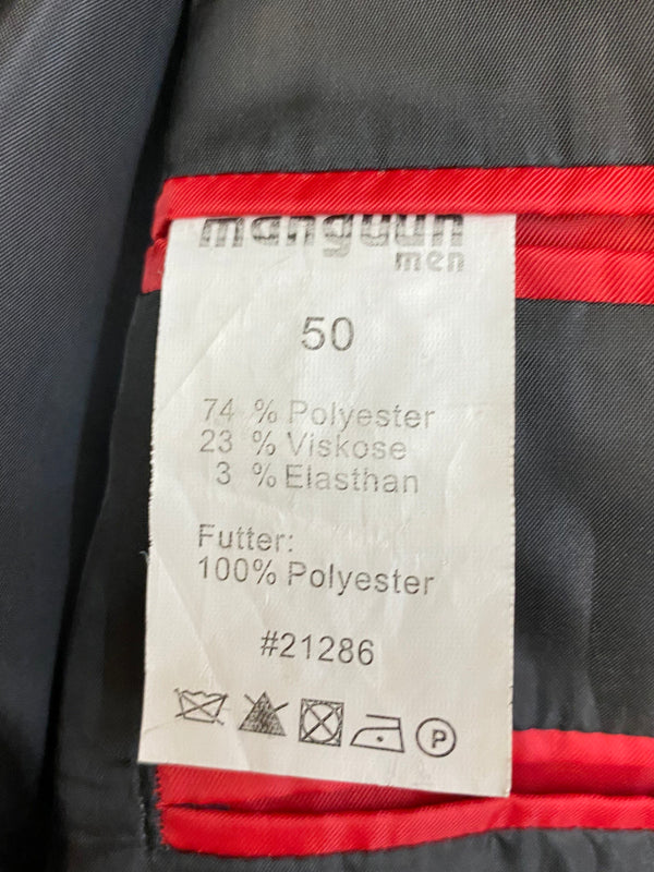 Innenansicht Sakko Manguun Men schwarz mit rotem Kontrastfutter
