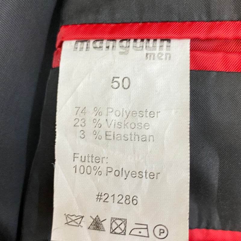 Innenansicht Sakko Manguun Men schwarz mit rotem Kontrastfutter
