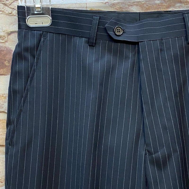 Vintage Nadelstreifen-Anzug Dunkelblau – Gr. 90