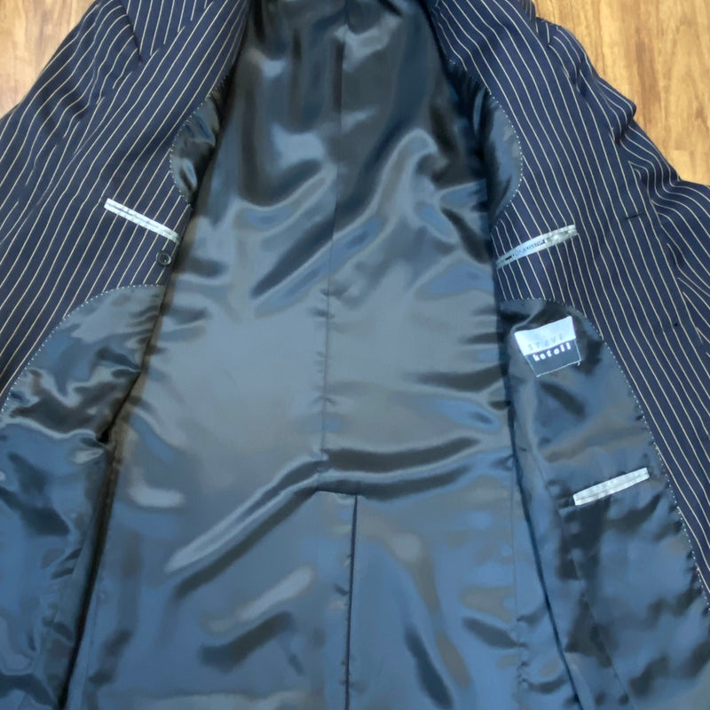 Vintage Nadelstreifen Anzug – Gr. 94 – Dunkelblau