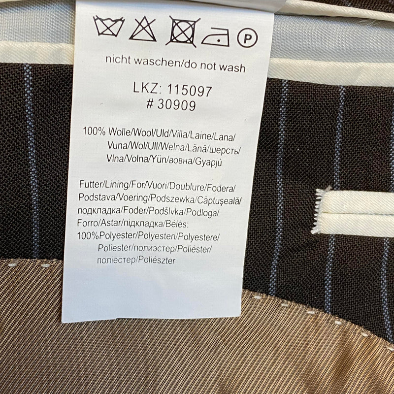 Vintage Nadelstreifen-Anzug Braun – Gr. 106