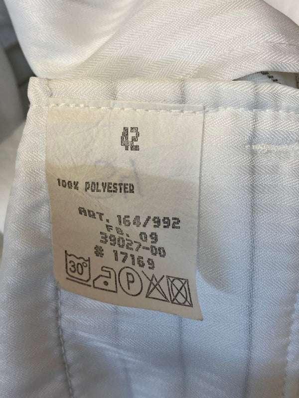 Vintage Nadelstreifen-Anzug Weiß | Gr. 42