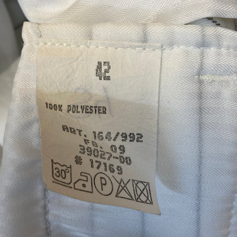 Vintage Nadelstreifen-Anzug Weiß | Gr. 42