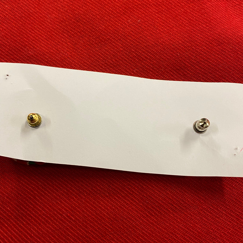 Vintage Ohrstecker aus den 60/70er Jahren in Grün/Rot/Weiß Design Rund