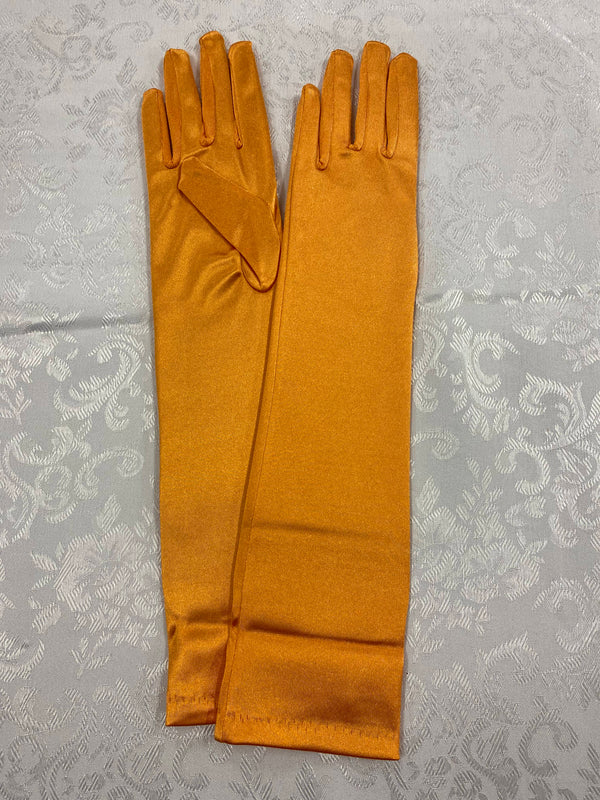 Orange Charleston Handschuhe 20er Jahre One Size – Glad Rags Kostümverkauf