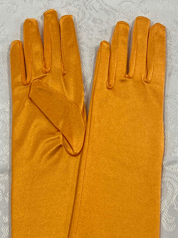Orange Charleston Handschuhe 20er Jahre One Size – Glad Rags Kostümverkauf
