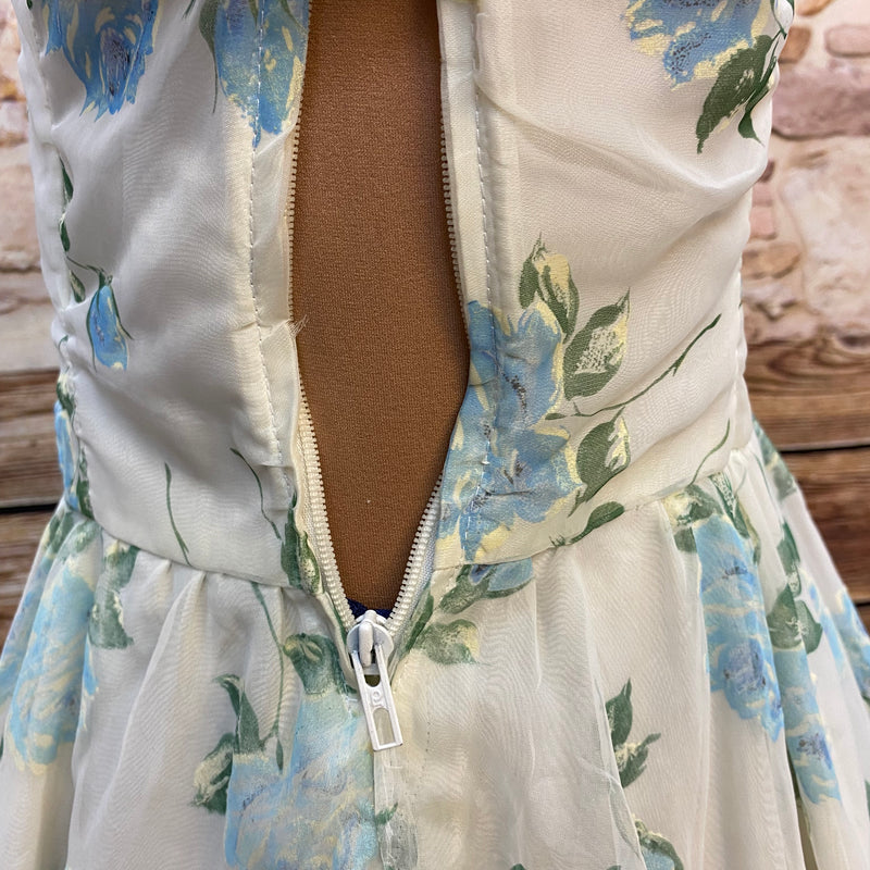 Original 50er Jahre Petticoatkleid True Vintage Nylon Gr. 36 Selten