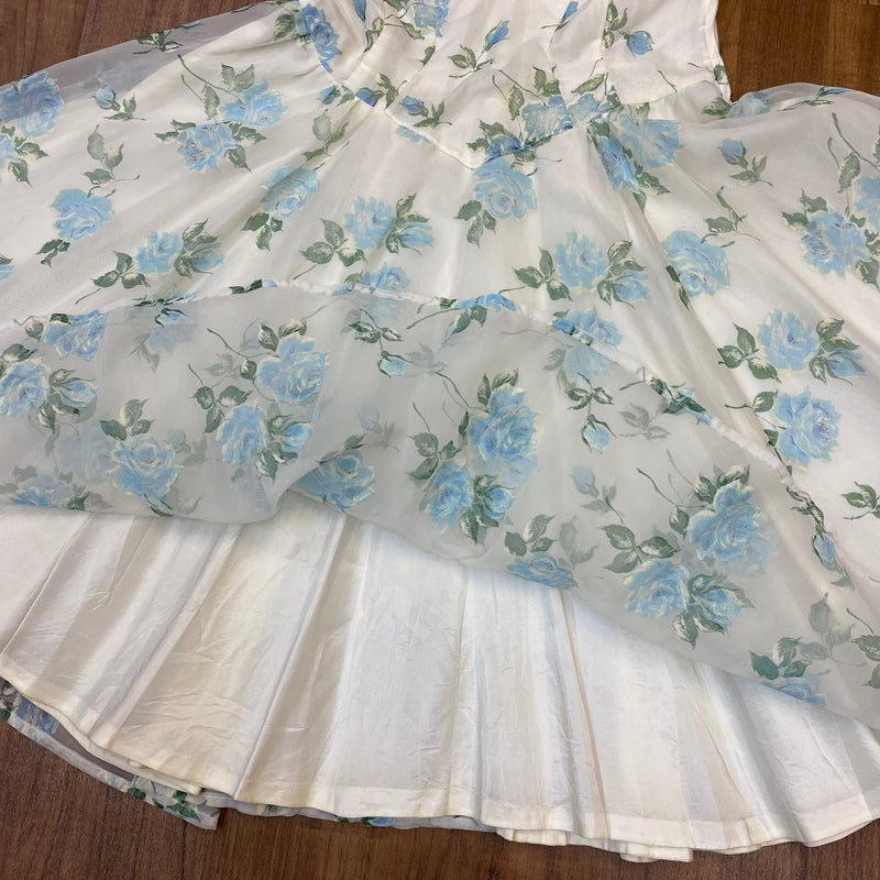 Original 50er Jahre Petticoatkleid True Vintage Nylon Gr. 36 Selten