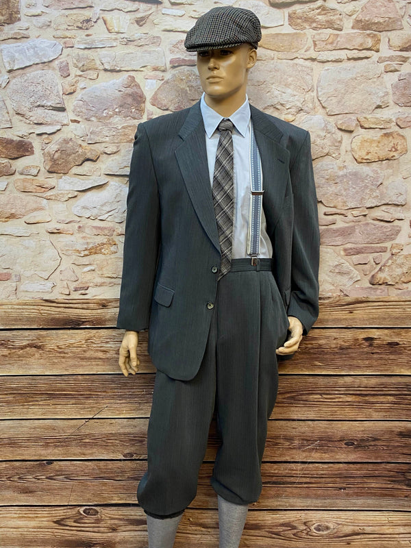 Komplett-Outfit Gr. 54 – 20er-Jahre Stil in Dunkelgrau