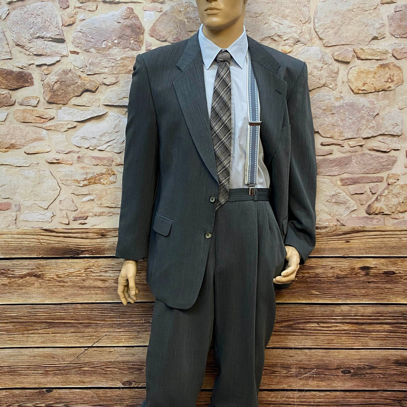 Komplett-Outfit Gr. 54 – 20er-Jahre Stil in Dunkelgrau