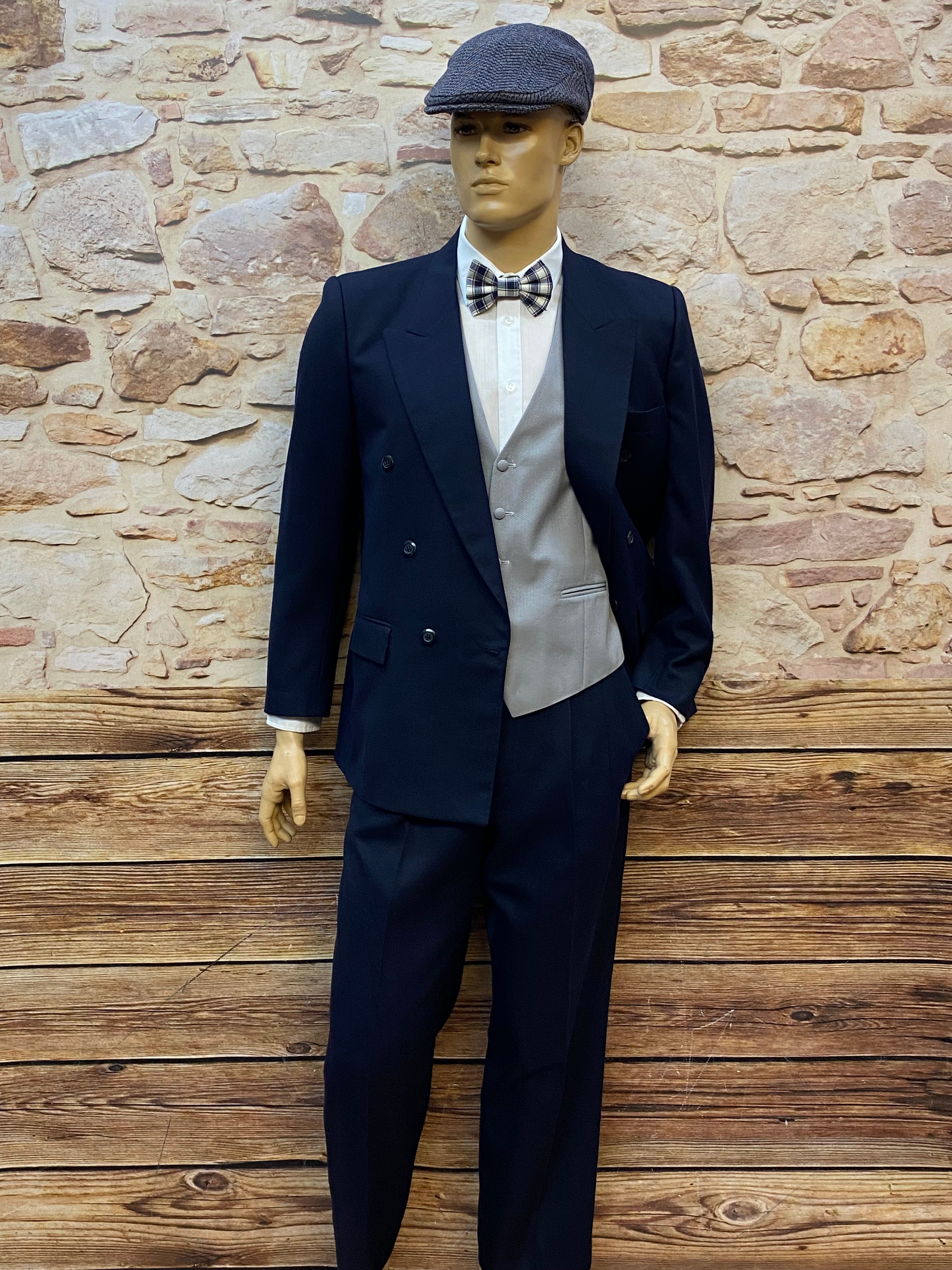 20er Jahre Peaky Blinders Anzug in der Gr.50 Doppelreiher