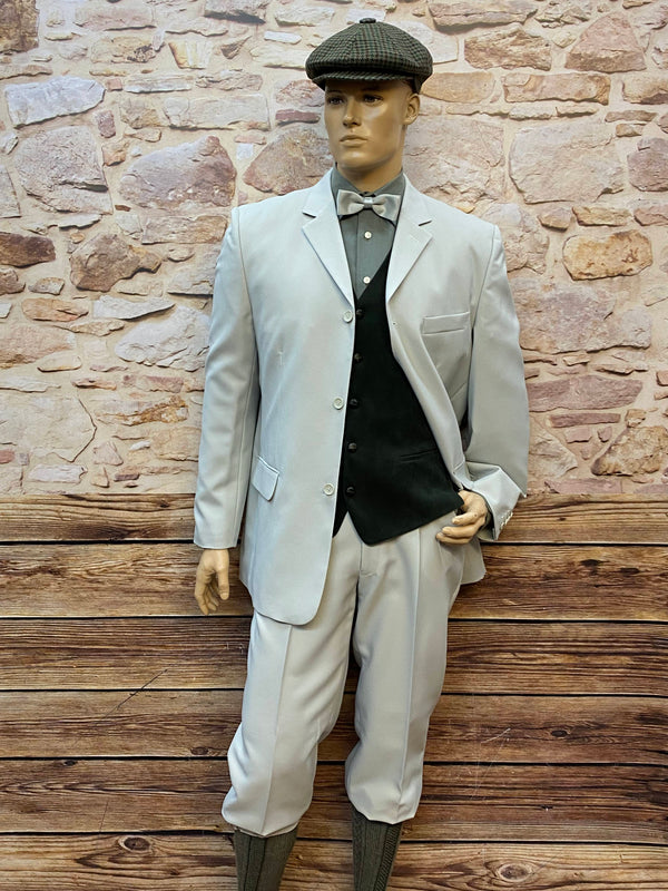 „Peaky Blinders Herren Outfit Größe 52 im 20er-Jahre Stil – Komplettset mit Anzug, Weste und Schiebermütze
