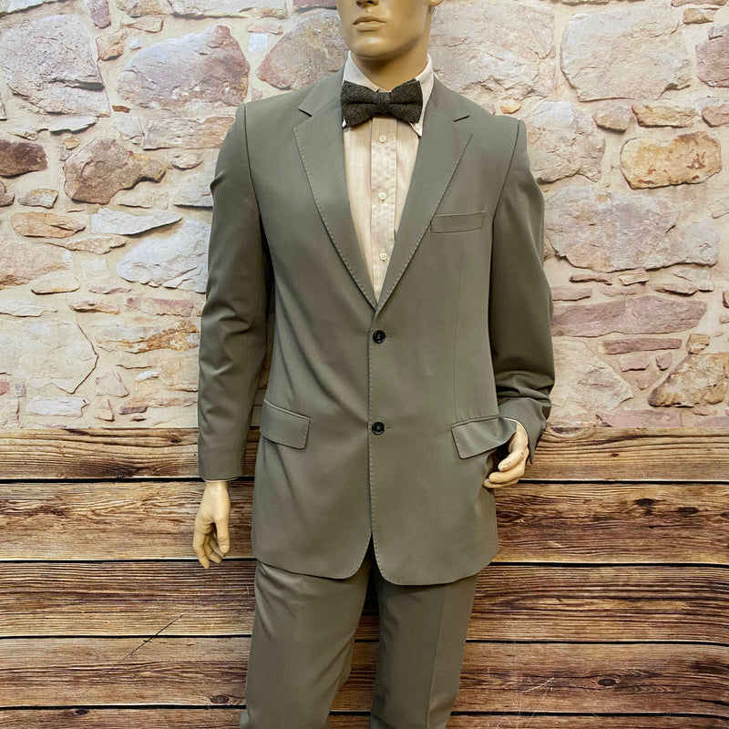 Vintage Peaky Blinders Herren-Outfit – Olivgrüner 20er-Jahre Anzug Gr. 50