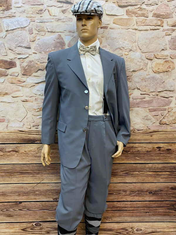 Komplett-Outfit im Peaky Blinders Stil – Grau, Gr. 52