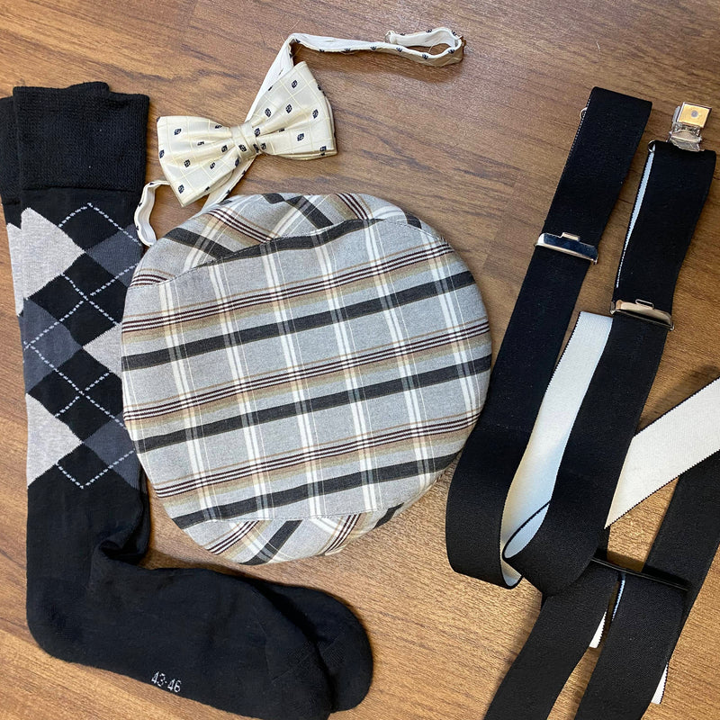 Komplett-Outfit im Peaky Blinders Stil – Grau, Gr. 52