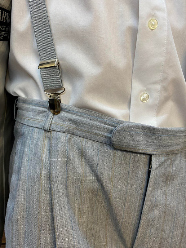 Komplett-Outfit im Peaky Blinders Stil – Hellgrau, Gr. 54