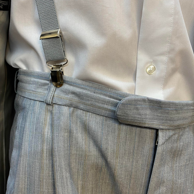 Komplett-Outfit im Peaky Blinders Stil – Hellgrau, Gr. 54