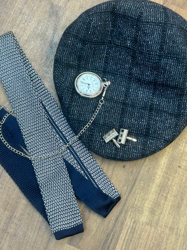 Peaky Blinders Herren-Komplett-Outfit aus Schurwolle – 1920er Stil (Gr. 50/52)