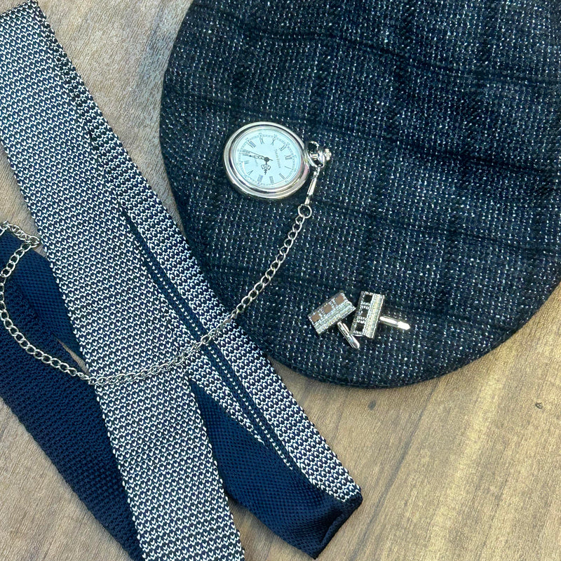 Peaky Blinders Herren-Komplett-Outfit aus Schurwolle – 1920er Stil (Gr. 50/52)