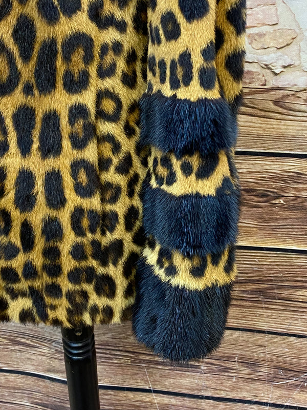 Vintage Leopard Pelzjacke Unikat Echtpelz – Glad Rags