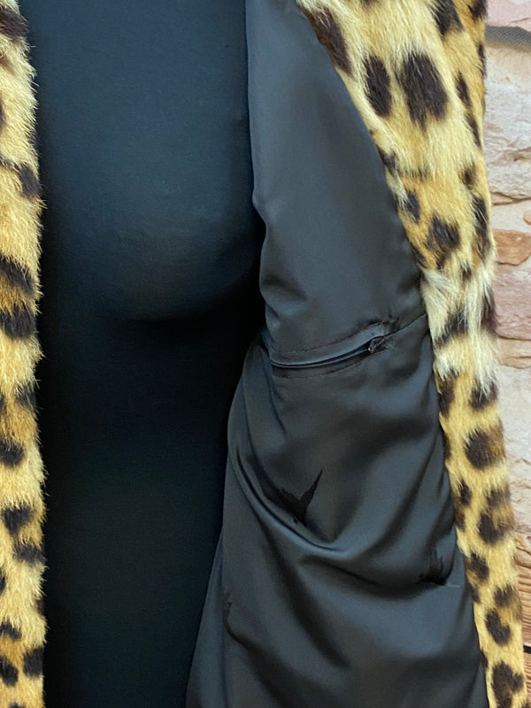 Vintage Leopard Pelzjacke Unikat Echtpelz – Glad Rags