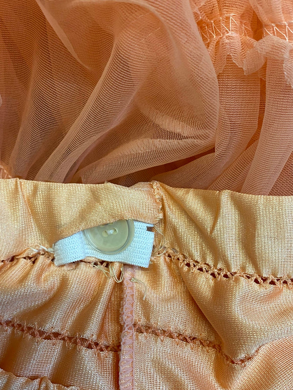Petticoat in Apricot – Square Dance / Rockabilly – verstellbar – Gr. 38–42