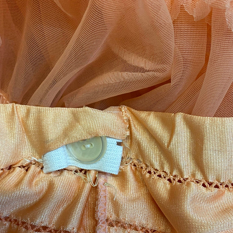 Petticoat in Apricot – Square Dance / Rockabilly – verstellbar – Gr. 38–42