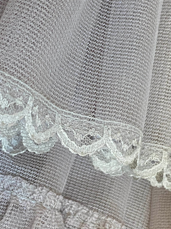 Vintage Petticoat – grauer, tellerweiter Unterrock (Gr. 38–42), 2-lagig & sehr füllig