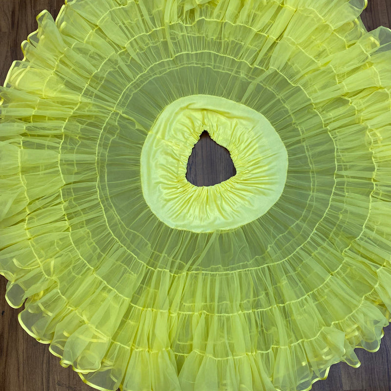 Gelber Petticoat – 3-lagig, Tellerweite, Gr. L, sehr guter Zustand