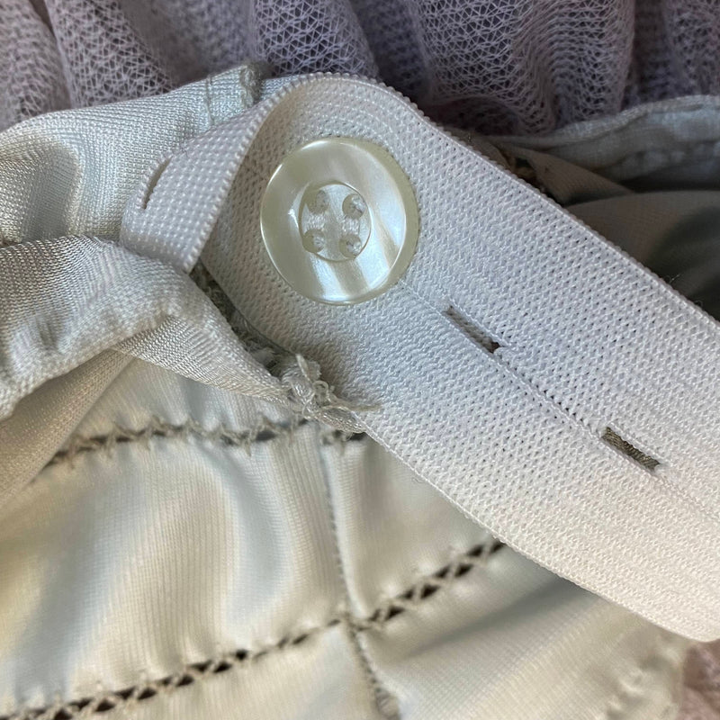 Vintage Petticoat – grauer, tellerweiter Unterrock (Gr. 38–42), 2-lagig & sehr füllig