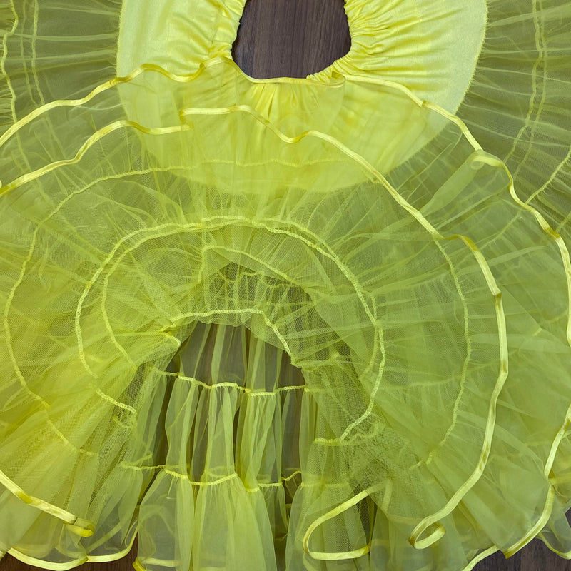Gelber Petticoat – 3-lagig, Tellerweite, Gr. L, sehr guter Zustand