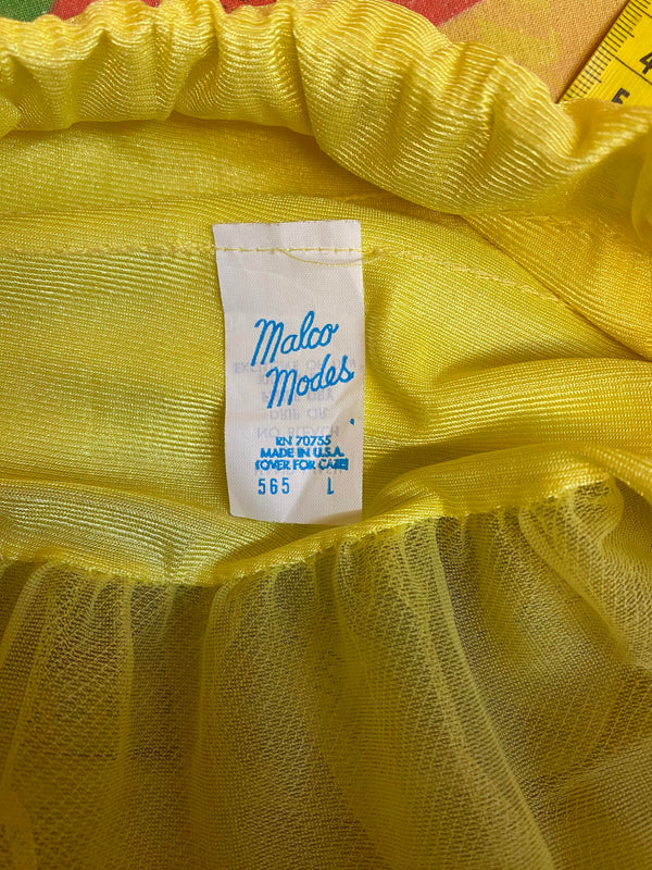 Gelber Petticoat – 3-lagig, Tellerweite, Gr. L, sehr guter Zustand